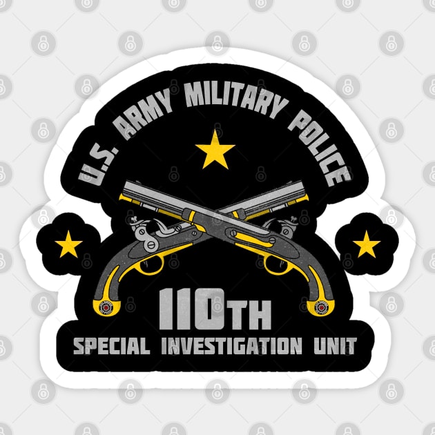 Reacher 110th Special Investigation Unit mk3 Eye Voodoo Sticker by eyevoodoo